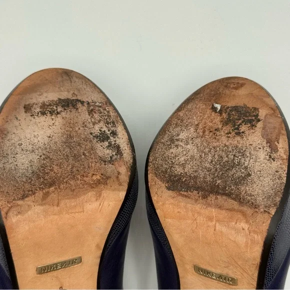 Cole Haan Mariela Air Purple Leather Peep Toe Pumps Women 6.5B - Picture 13 of 16